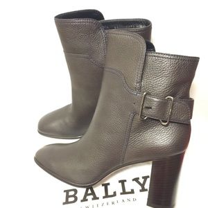 BALLY SWITZERLAND DEIDA CHOCOLATE BOOTIE